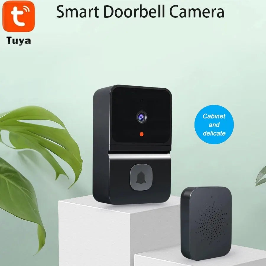 Smart Wi-Fi Doorbell with Built-in Battery - Wireless Security Camera with 2-Way Audio